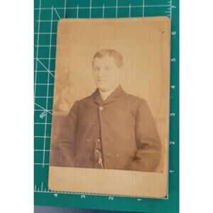 Antique Victorian Cabinet Card Dashing Gentleman Oliver B Blizzard Sr